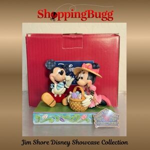 Jim Shore Disney Traditions Mickey & Minnie Mouse Easter Artistry 6008319 (1488)